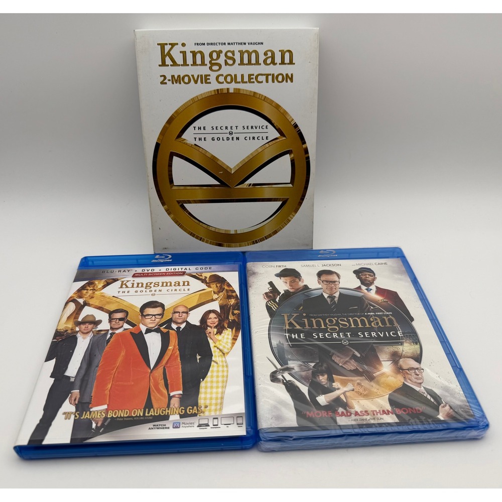 Kingsman 2-Movie Collection Blu-ray DVD The‎ Secret Service The Golden Circle
